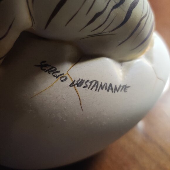 Sergio Bustamante signed tiger  from egg sculpture vintage - Picture 4 of 4